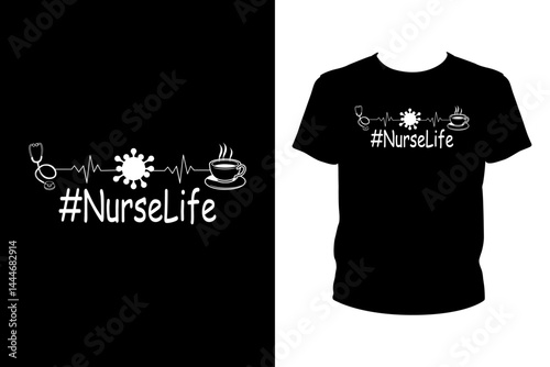 Nurse life Quotes svg, Nurse Svg, t-shirt design for prints, Nurse t-shirt design cut file
