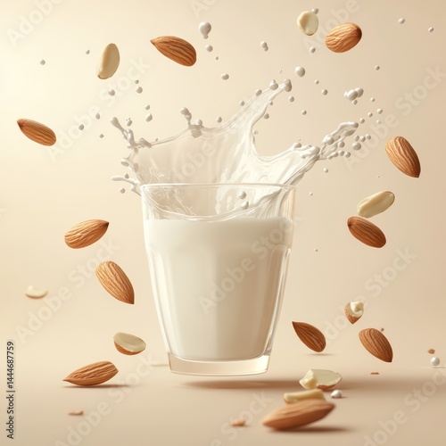Almond milk splash