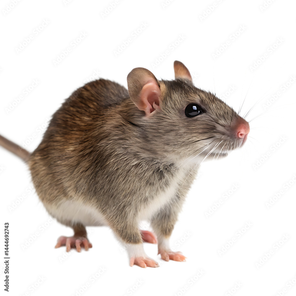 A rat isolated on a transparent background A rat isolated on a transparent background