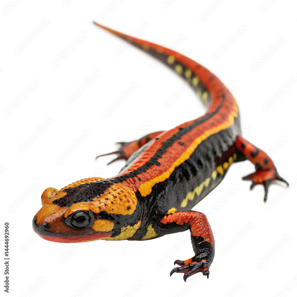 Obraz premium A salamander isolated on a transparent background