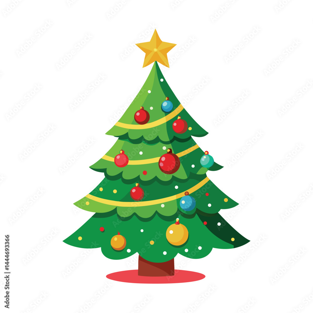 Christmas Tree Vector Illustration Christmas Tree Vector Illustration