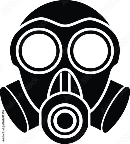 Gas Mask Silhouette Icon