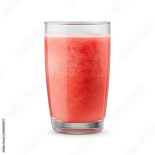 Wallpaper Mural Pink Smoothie in Clear Glass on White Background Torontodigital.ca