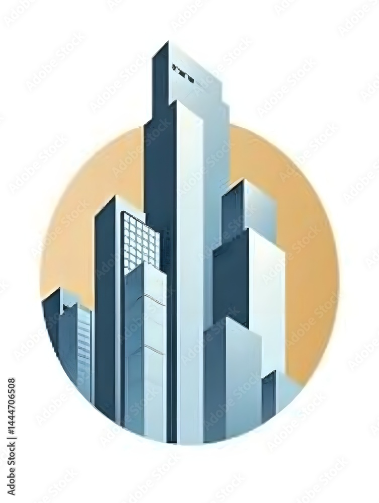 a building logo with a modern design a building logo with a modern design