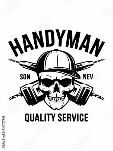 Manual worker vintage emblem