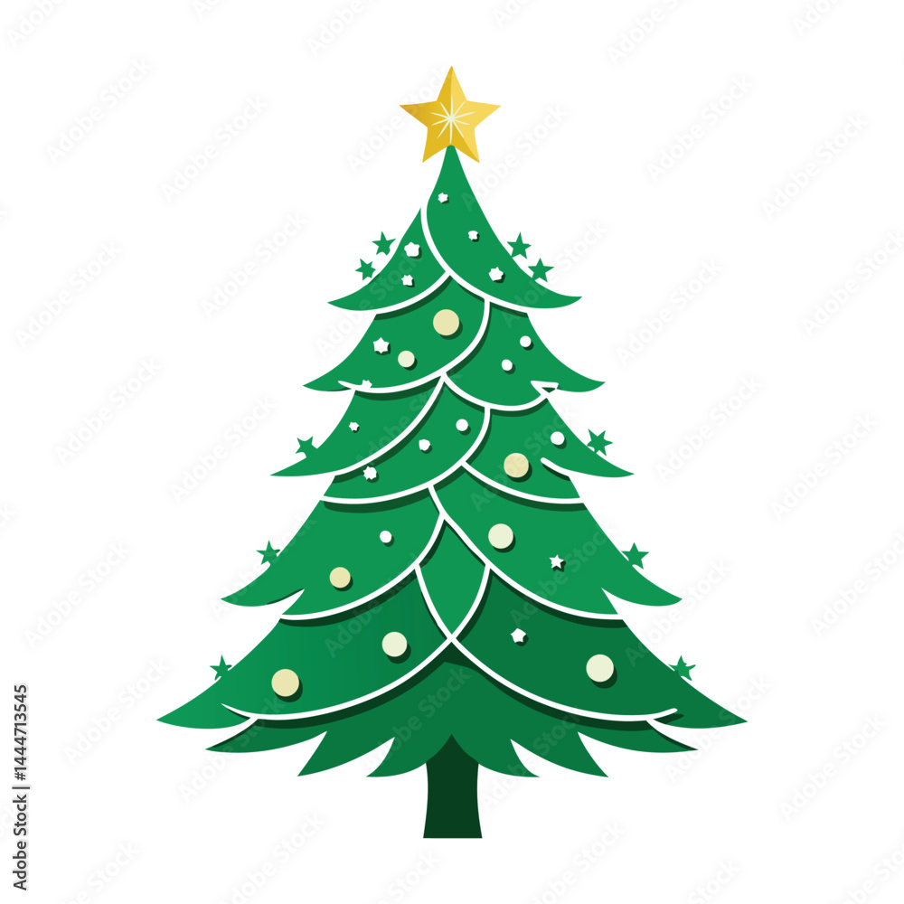 christmas tree on white background christmas tree on white background
