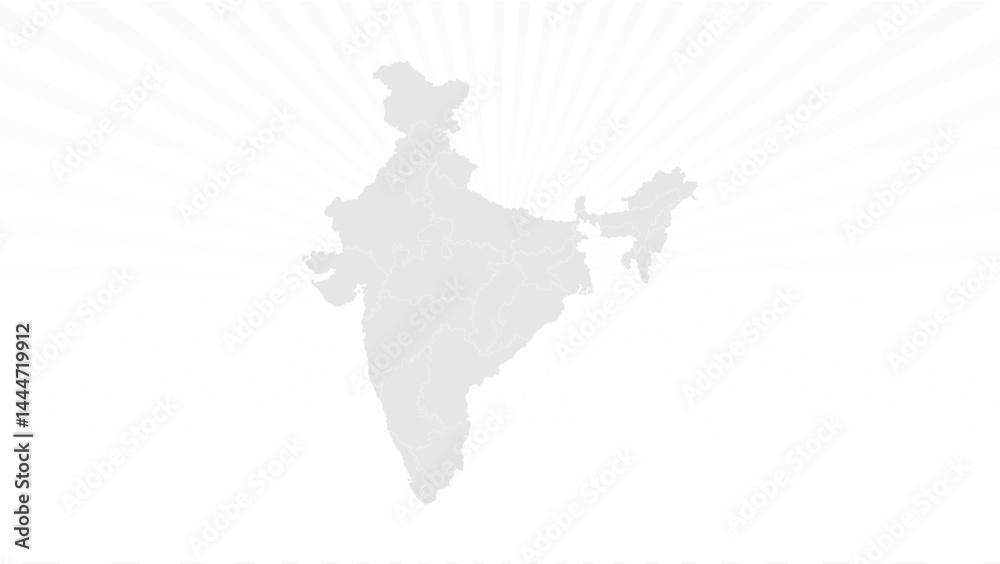 Obraz premium india map Background White grey soft
