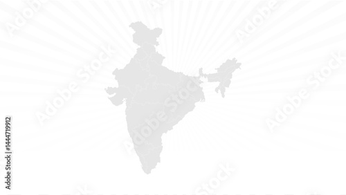 india map Background White grey soft