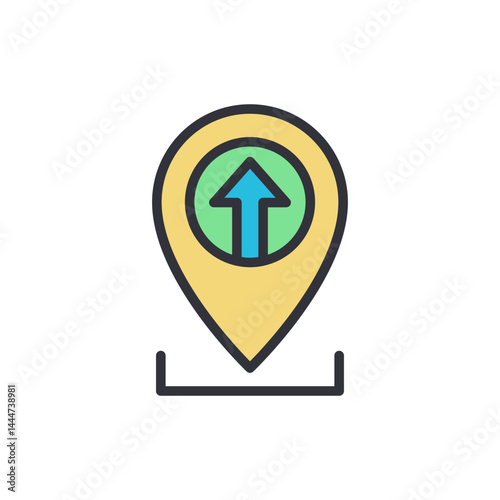 Location upload colored icons, minimalist vector illustration ,simple transparent graphic element .Isolated on white background Free Download Location upload colored icons, minimalist vector illustration ,simple transparent graphic element .Isolated on white background - GFXLoad