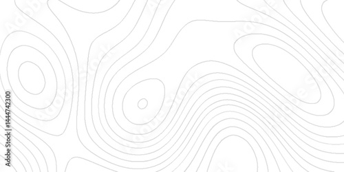 Topographic map lines background with black stripes, The concept of a geography scheme geometric lines backdrop, White wave paper curved reliefs abstract topographic contour map with geology concept.