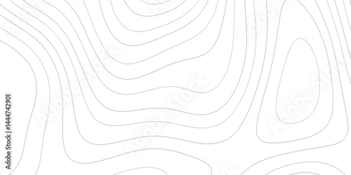 Topographic map lines background with black stripes, The concept of a geography scheme geometric lines backdrop, White wave paper curved reliefs abstract topographic contour map with geology concept.