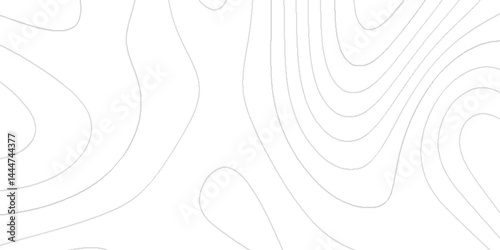 Topographic map lines background with black stripes, The concept of a geography scheme geometric lines backdrop, White wave paper curved reliefs abstract topographic contour map with geology concept.