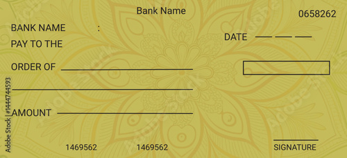 Digital Bank Check Mockup – High-Resolution PSD/JPEG Template
