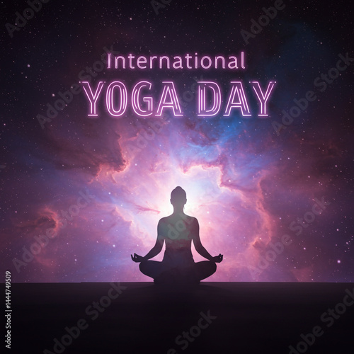 International Yoga Day Silh...