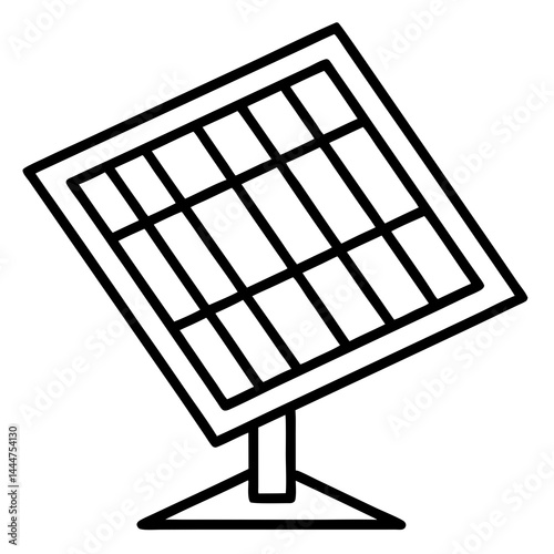 Solar Panel Vector for World Environment Day – perfect for eco-friendly digital designs.