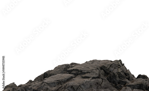 Rocky mountain peak edge, with scattered highlights