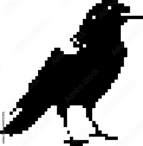 Dark Aesthetic Dithering Graphic Element