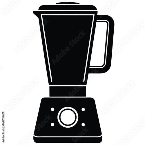 blender vector silhouette illustration, blender vector silhouette vector illustration, kitchen blender icon, blender mixer logo, A Blender vector silhouette on a white background, illustration.
