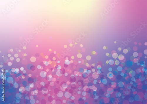 Abstract colorful bokeh with light blurred background