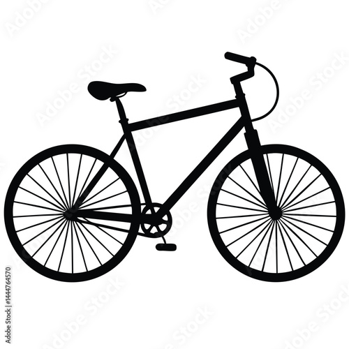 Bicycle Icon, black bicycle isolated on white. silhouette bike icon logo, bicycle icon , vector, bicycle icon , vector, cruiser bike icon line art vector, set of bicycle icons, collection of cycle.
