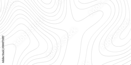 The black lines on white contours topography stylized abstract geographical map background, Contour maps, Topo contour map of geology, The concept of a conditional geography scheme with lines.