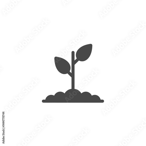 Emergence of Growth: The image depicts a young plant emerging from the soil, symbolizing growth, vitality, and the beginning of a new life.