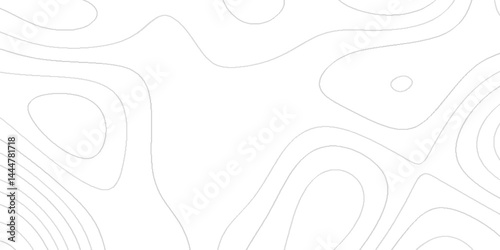 The black lines on white contours topography stylized abstract geographical map background, Contour maps, Topo contour map of geology, The concept of a conditional geography scheme with lines.