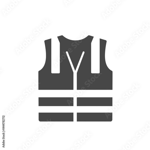 High Visibility Vest Icon: This graphic highlights a high visibility vest, emphasizing safety and preparedness in work or outdoor settings. 