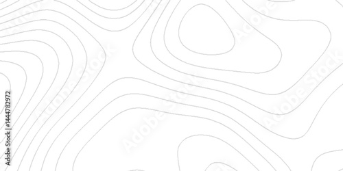 The black lines on white contours topography stylized abstract geographical map background, Contour maps, Topo contour map of geology, The concept of a conditional geography scheme with lines.