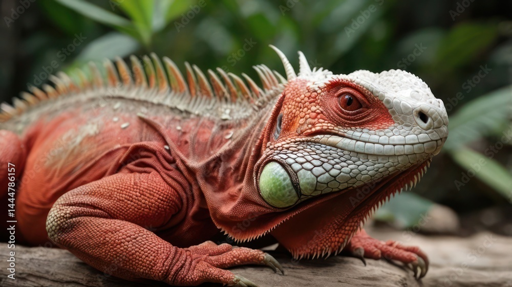 Fototapeta premium iguana in the zoo
