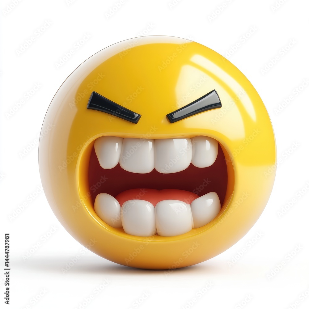 Exuberant, cartoonish emoticon expressing extreme joy.