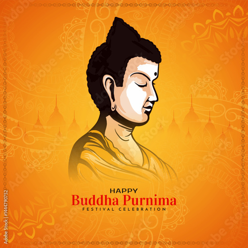 Happy Buddha Purnima Indian cultural festival background