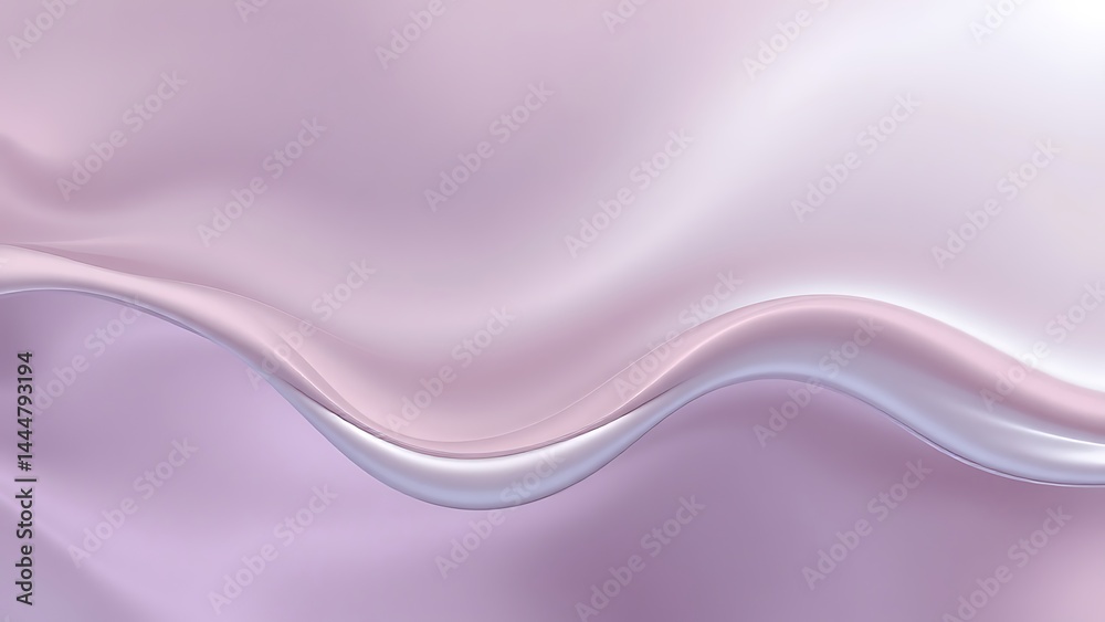 Fototapeta premium メタリックな輝きを纏うパープルの波