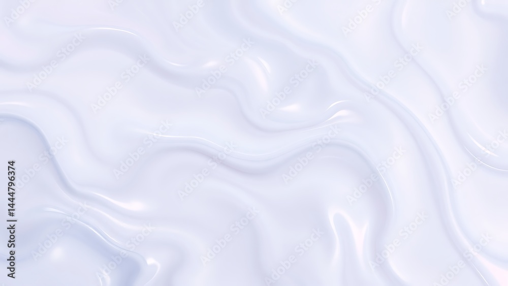 Obraz premium 艶のある淡いラベンダーの液体