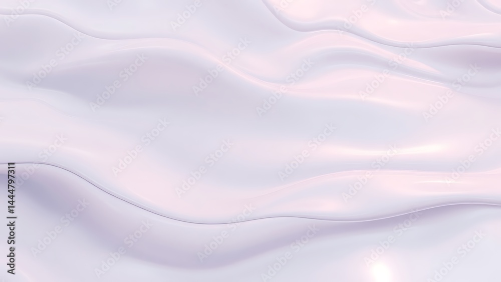 Obraz premium 光を反射する淡いライラックの液体