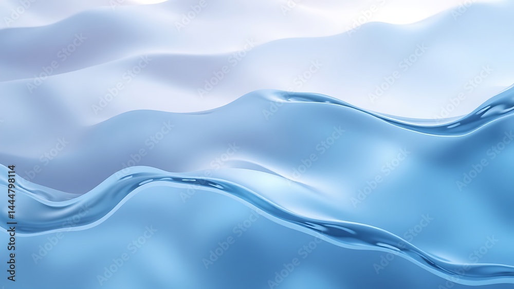 Obraz premium 水と空気の境界のような波