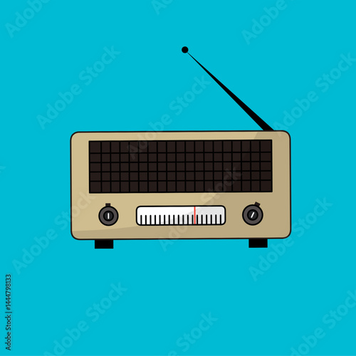 retro radio vector illustration