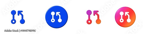 git pull request phosphor 3D icon
