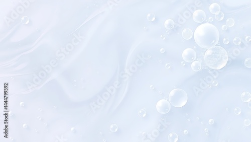 波打つ背景に集まる白い泡