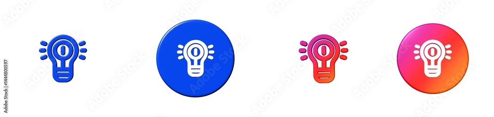 idea banking 3D icon idea banking 3D icon