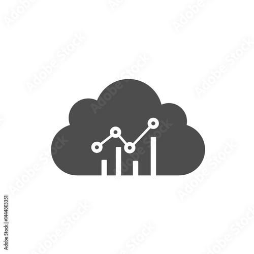 Cloud Data Analysis: A symbolic representation of data analysis and storage. The cloud symbol represents the ubiquitous and scalable nature of cloud-based services.
