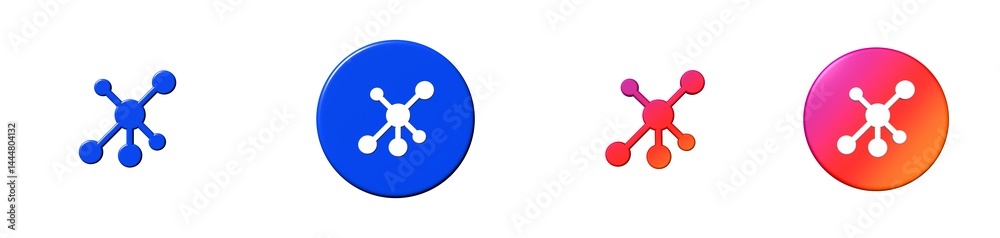 network essential compilation 3D icon network essential compilation 3D icon