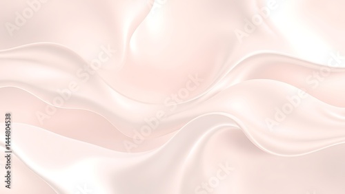 上質なシルクのようなピンクベージュの曲線