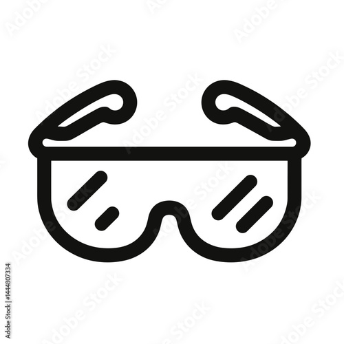 Safety goggles for protection in construction and industrial settings