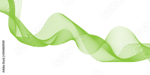 dynamic and digital technology abstract Smooth Flowing Dynamic Sound Wave Background, luxury and modern digital curved wave lines, modern background with wavy lines and particles arranging randomly.