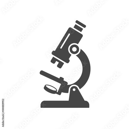 Microscope Icon: A detailed illustration of a classic microscope, embodying the essence of scientific discovery and exploration.