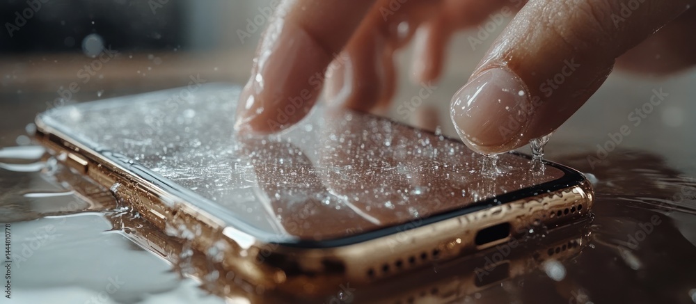 Smartphone water resistance test