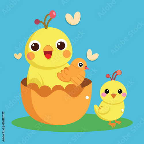 ** Discover adorable chicks popping up to delight with their newfound worms, spreading happiness all around.
