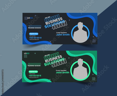  Digital marketing facebook cover web banner template