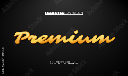 Editable premium gold stylish text effect, exuding elegance and luxury.